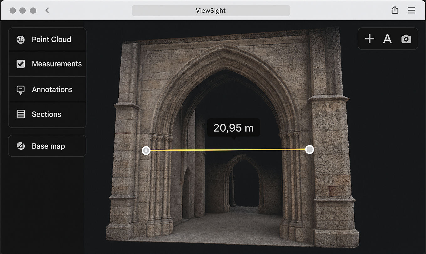 View4Sight measurement tools dashboard